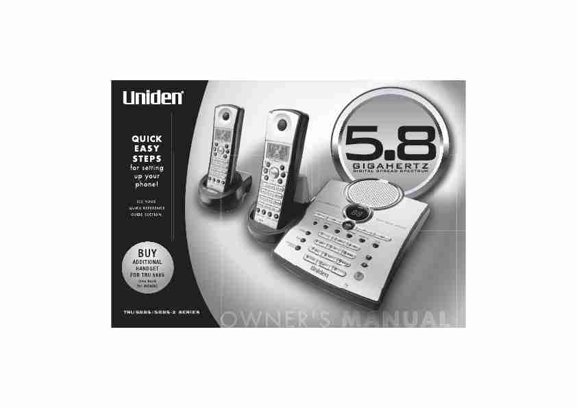 Uniden Cordless Telephone TRU5885-2-page_pdf